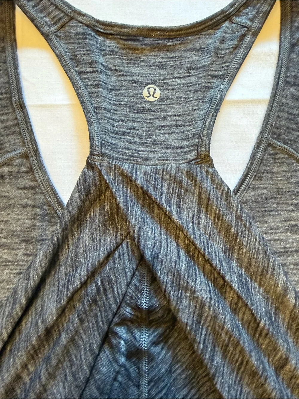 Lululemon Gray Heather Racerback Tank Top Size M